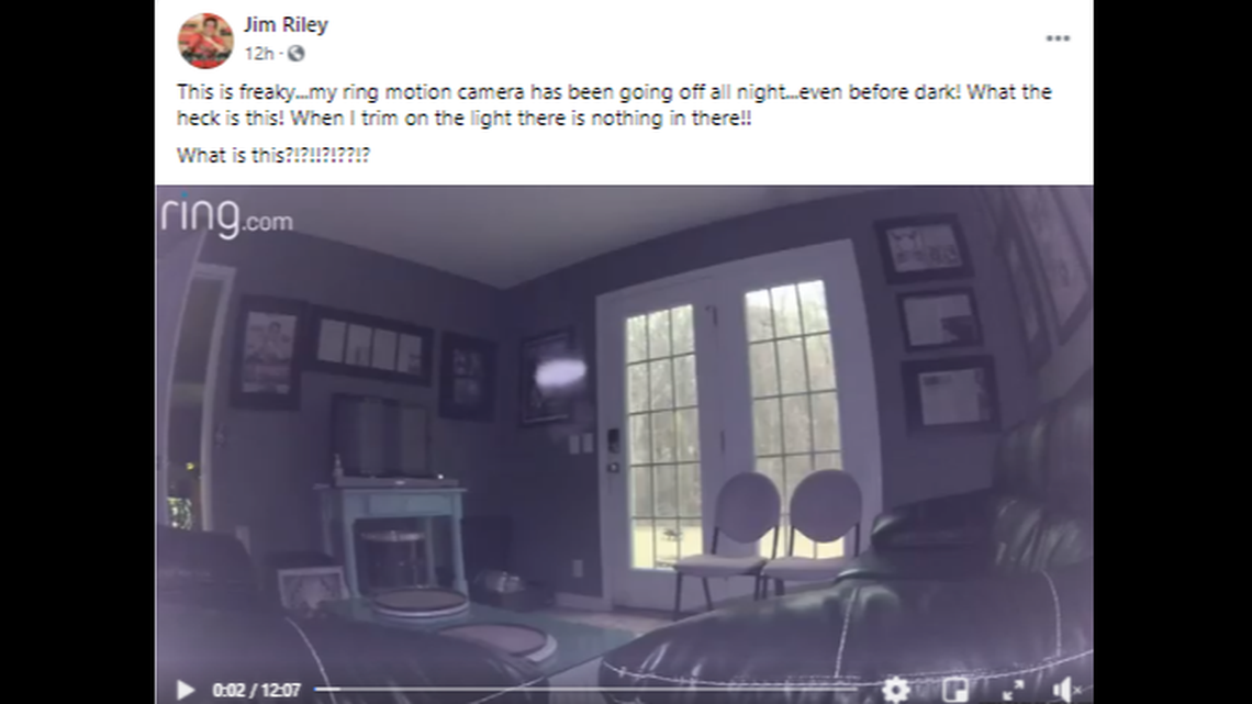 Jim Riley, the drummer for country trio Rascal Flatts, shared security footage of something bouncing around his home, igniting a social media debate.