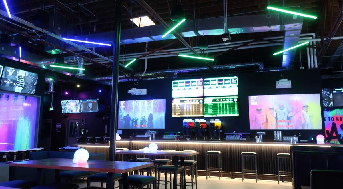 Beat The Bomb Charlotte has a 10,000-square-feet “eatertainment” space featuring The Bomb Bar — a full-service bar with a food menu — overlooking a 1,500 square-foot beer garden.