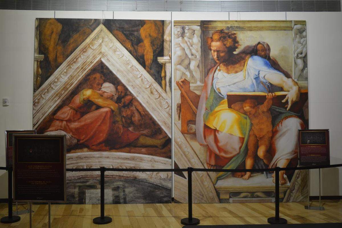 Michelangelo’s Sistine Chapel is arranged so that no guest will need to retrace their steps to ensure social distancing inside the exhibit.