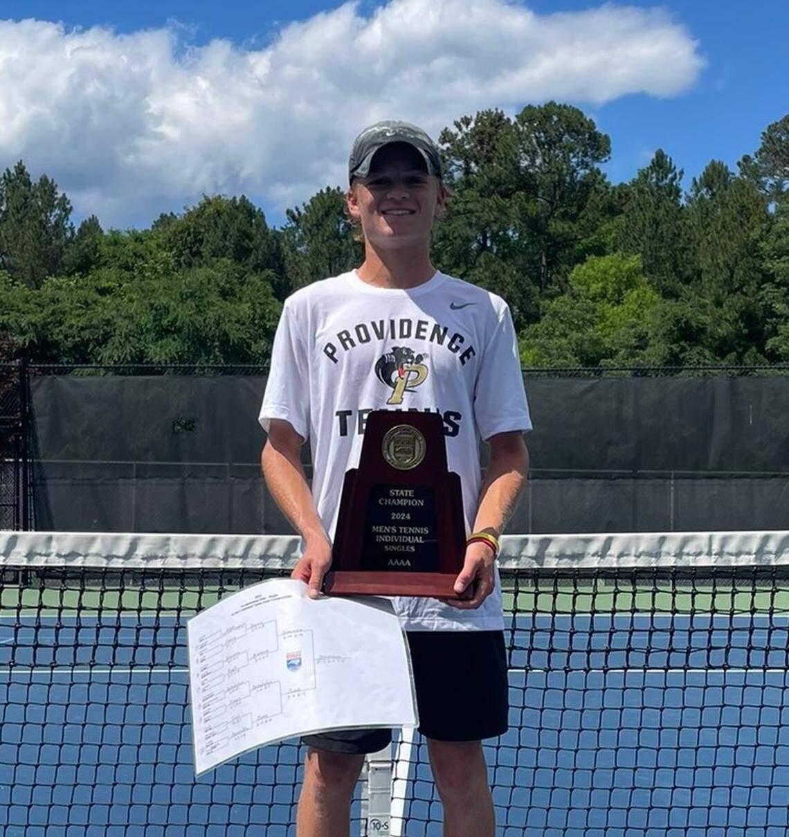 Providence High tennis player Jack Dimenna