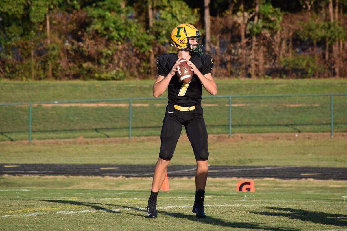 Independence High quarterback Luke McPhail threw for six touchdown passes in the Patriots’ season-opening win over Hopewell Friday