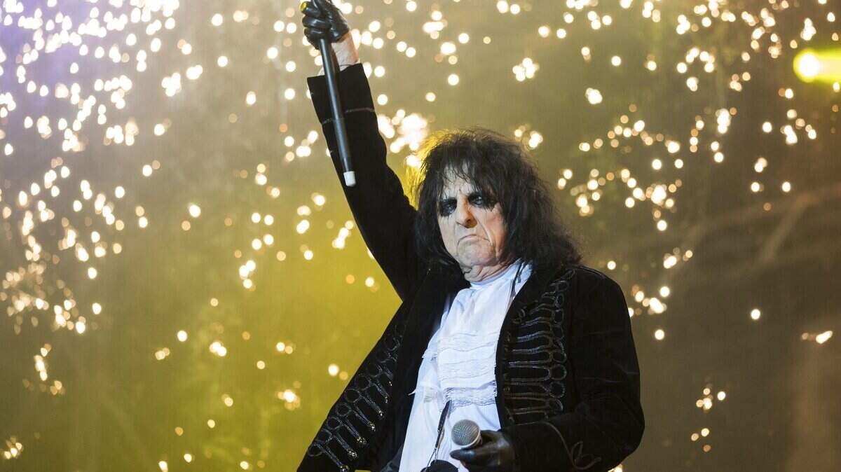 Rock legend Alice Cooper performs at the Fezen Festival in Hungary last summer.