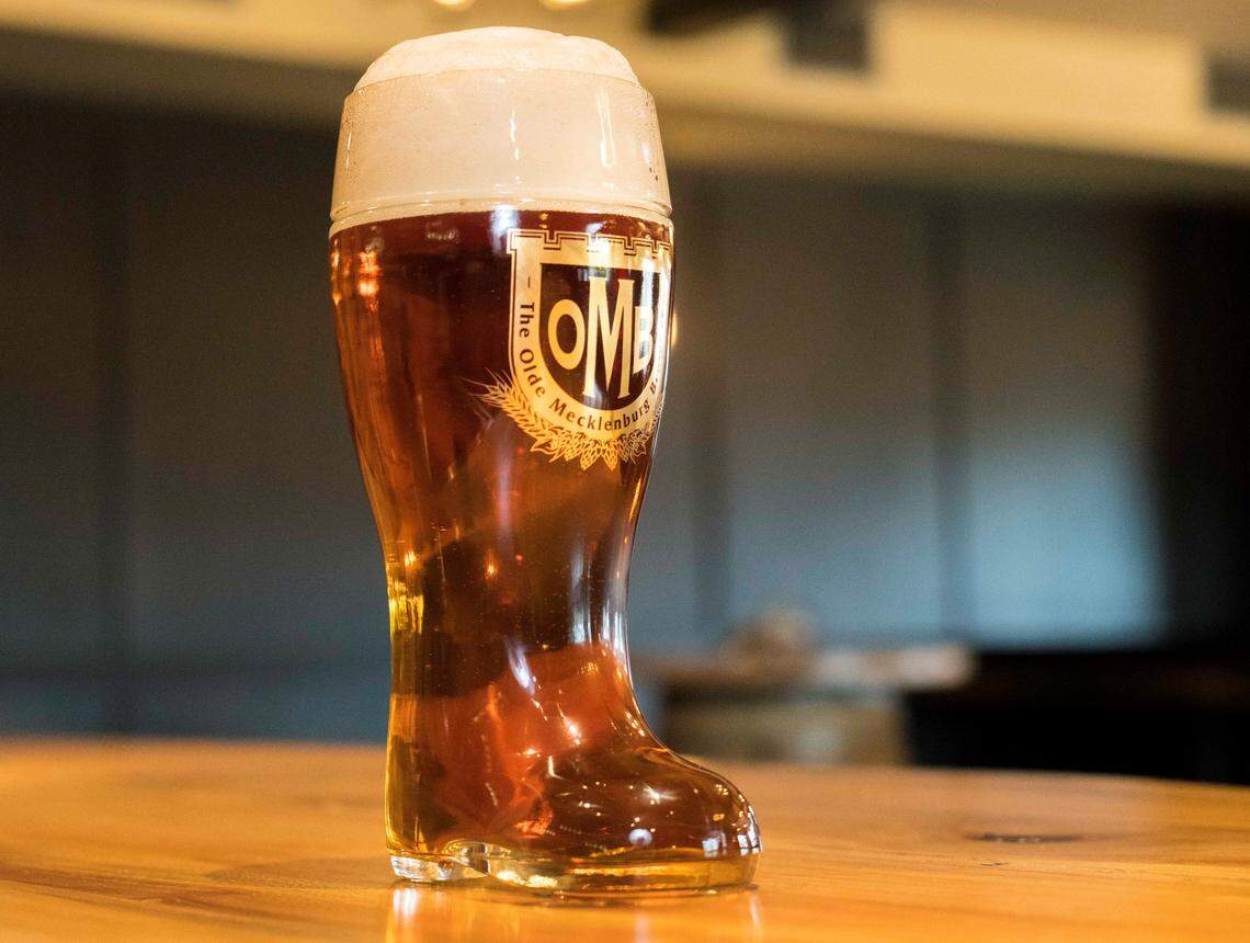 The Olde Mecklenburg Brewery’s Das Boot holds a liter of beer.