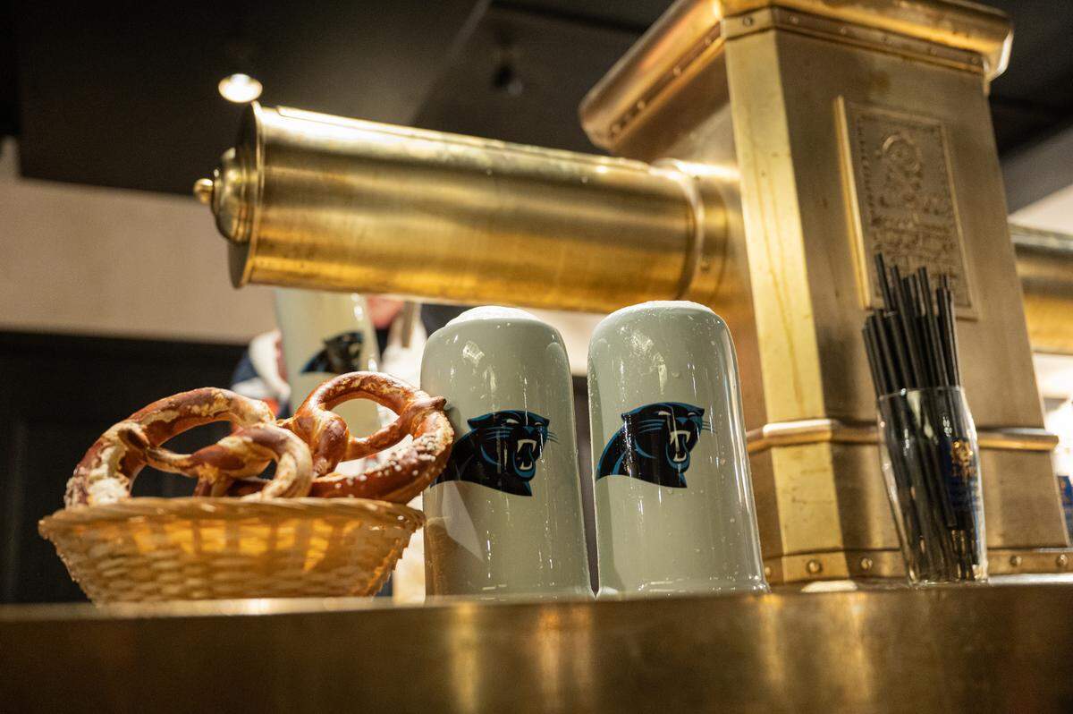 The Carolina Panthers’ marketing team has made special steins ahead of their contest in Munich, Germany, against the New York Giants. It’s the first home game on foreign soil in franchise history.