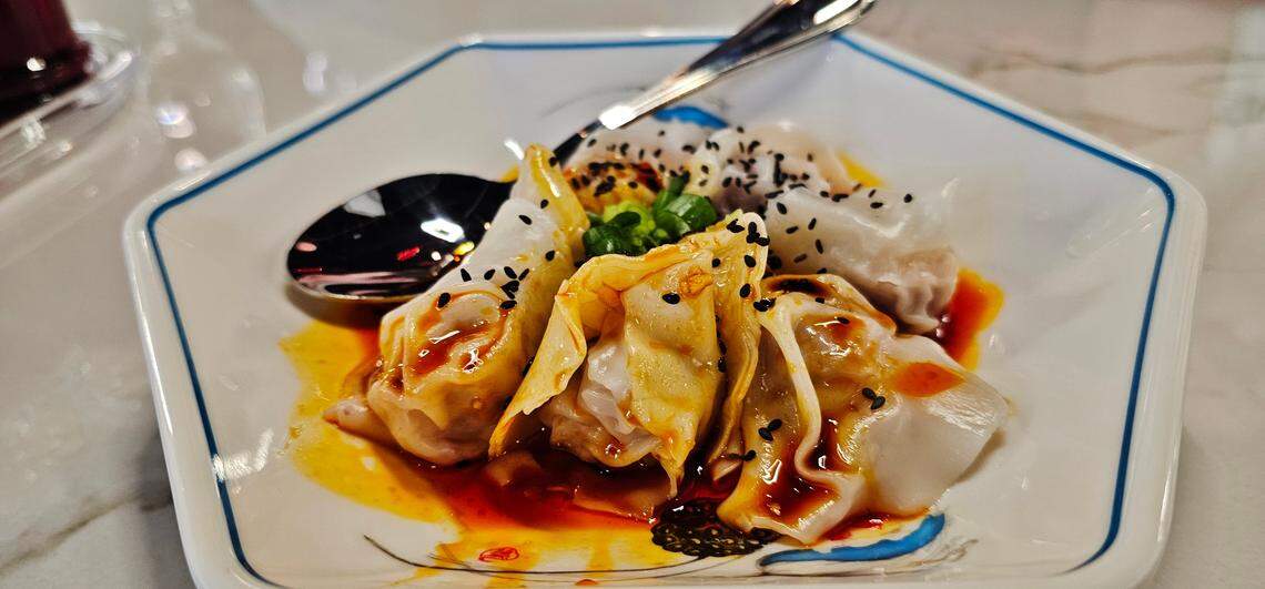 Spicy wontons at The Imperial Treasure.