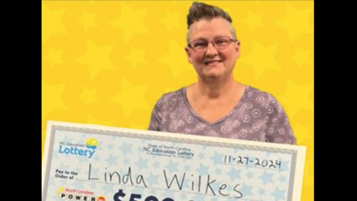 Linda Wilkes of Roaring River in Wilkes County won $500,000 when she bought a Powerball ticket and added the 10X multiplier, NC Education Lottery Officials said.