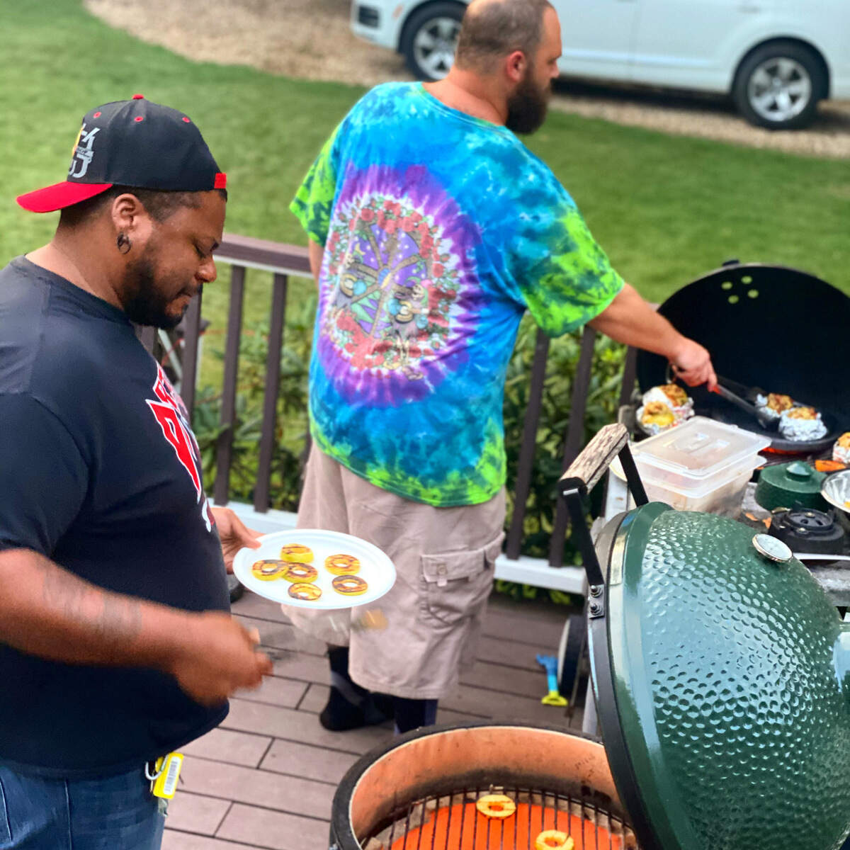 Chefs gather to prepare greens on the grill as the Supperland opening grows nearer.