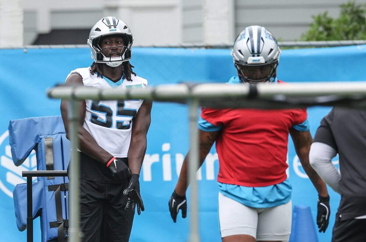 Cornerback Devin Lloyd takes part in Carolina Panthers Organized Team Activities on Tuesday, June 2, 2026.
