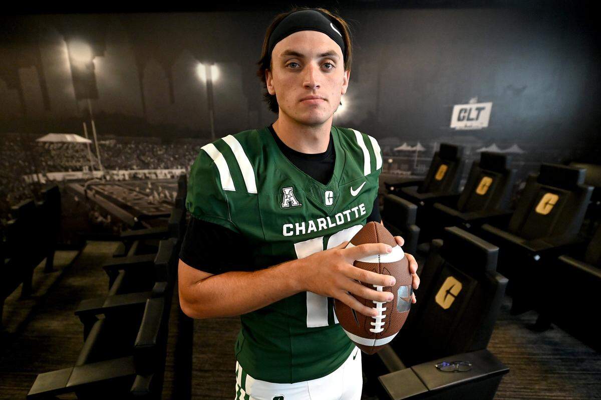 Grayson Loftis is one of three quarterbacks vying for the starting position for the Charlotte 49ers this season.