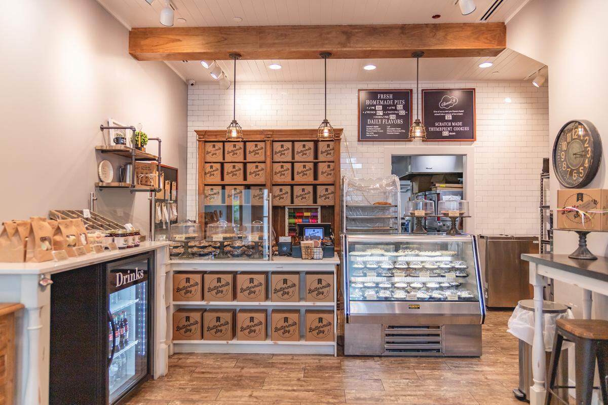Buttermilk Sky Pie Shop’s interior.