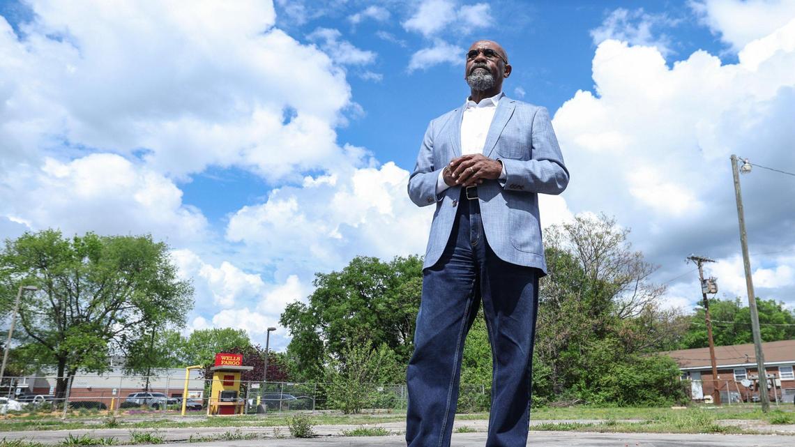 Anthony Lindsey, head of community development services at Steel Skin Realty, is working through a proposal to develop a three-story commercial building in a vacant lot along Beatties Ford Road. It would be the first ground-up office project along a roughly three-mile stretch of the corridor in nearly three decades.
