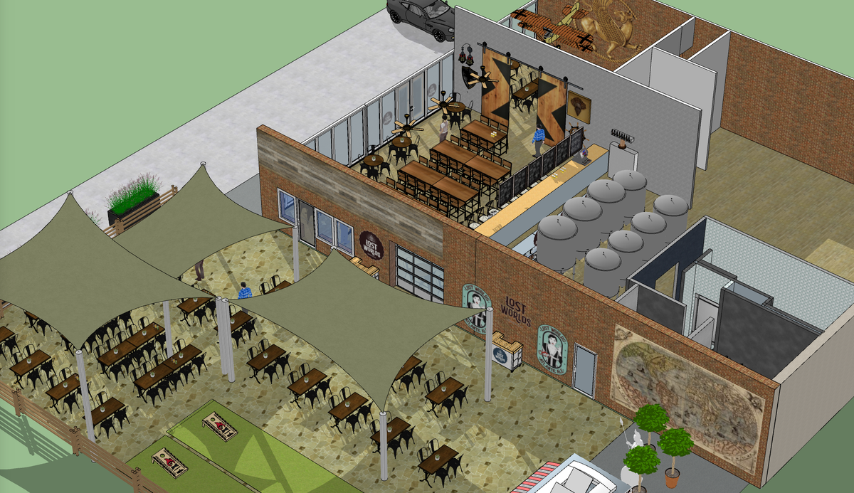 Lost Words owners plan a pet-friendly outdoor space for games and access for food trucks.