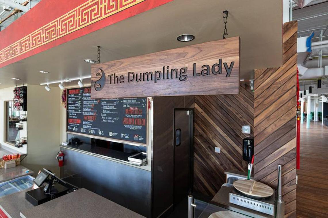 The Dumpling Lady at Optimist Hall.
