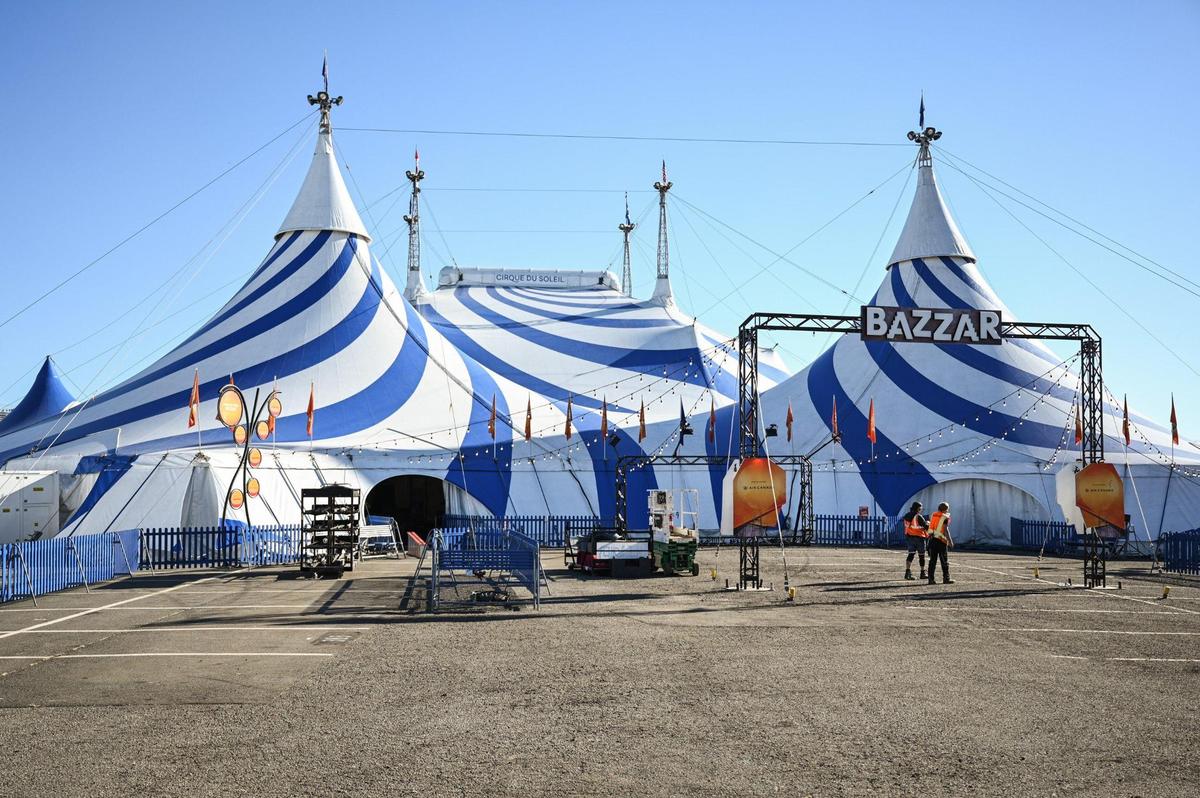 The “Big Top” that houses Cirque du Soleil’s “Bazzar.”