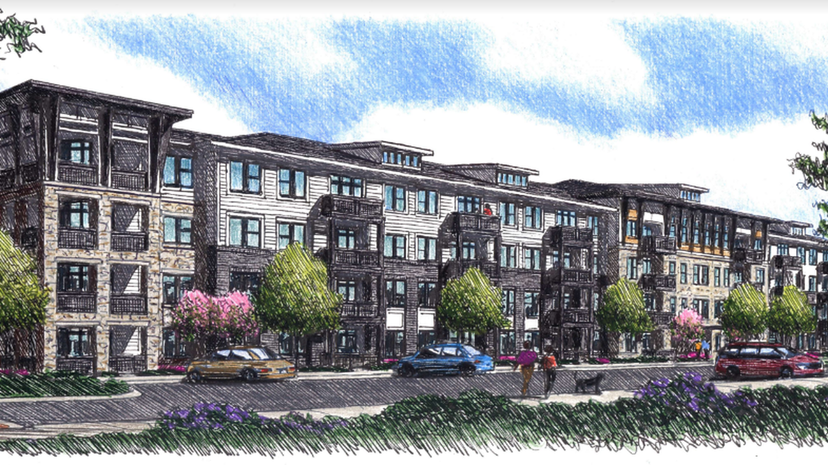 A developer is proposing to build nearly 300 apartments in north Charlotte’s Prosperity Village.