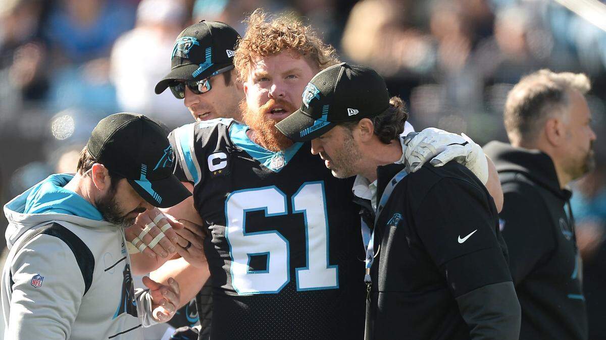 Carolina Panthers lose their starting center for the season