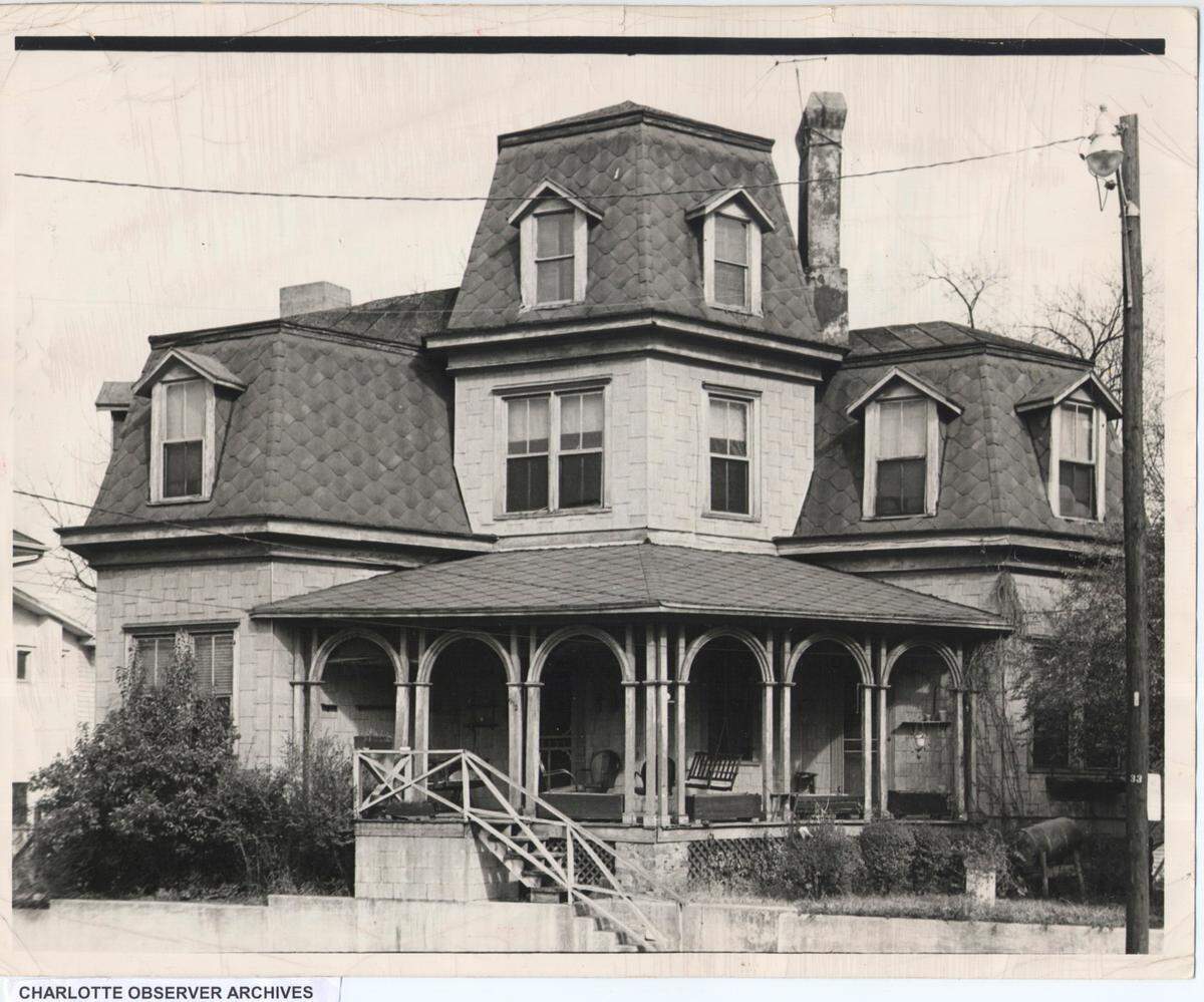 A hexagonal house designed by Harriet Morrison Irwin and built in 1869 once stood at 912 West 5th St.