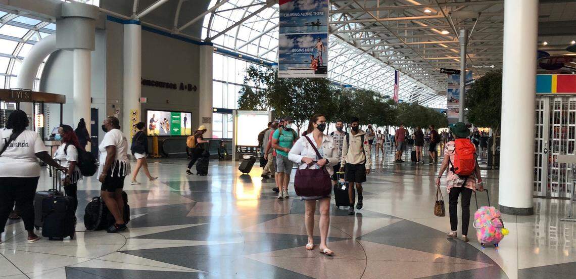 More than 2.11 million people boarded planes at Charlotte’s airport in June, an increase from 783,600 people compared to June 2020. 