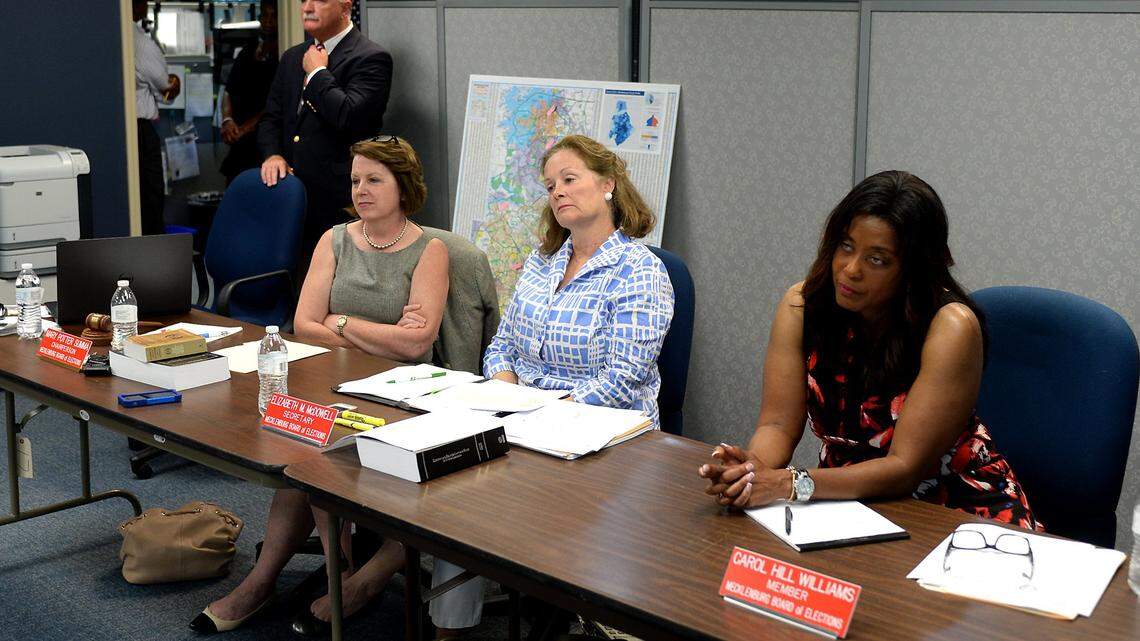 The Mecklenburg elections board is about to go from three members to four, but one large group of voters will be left out of consideration.