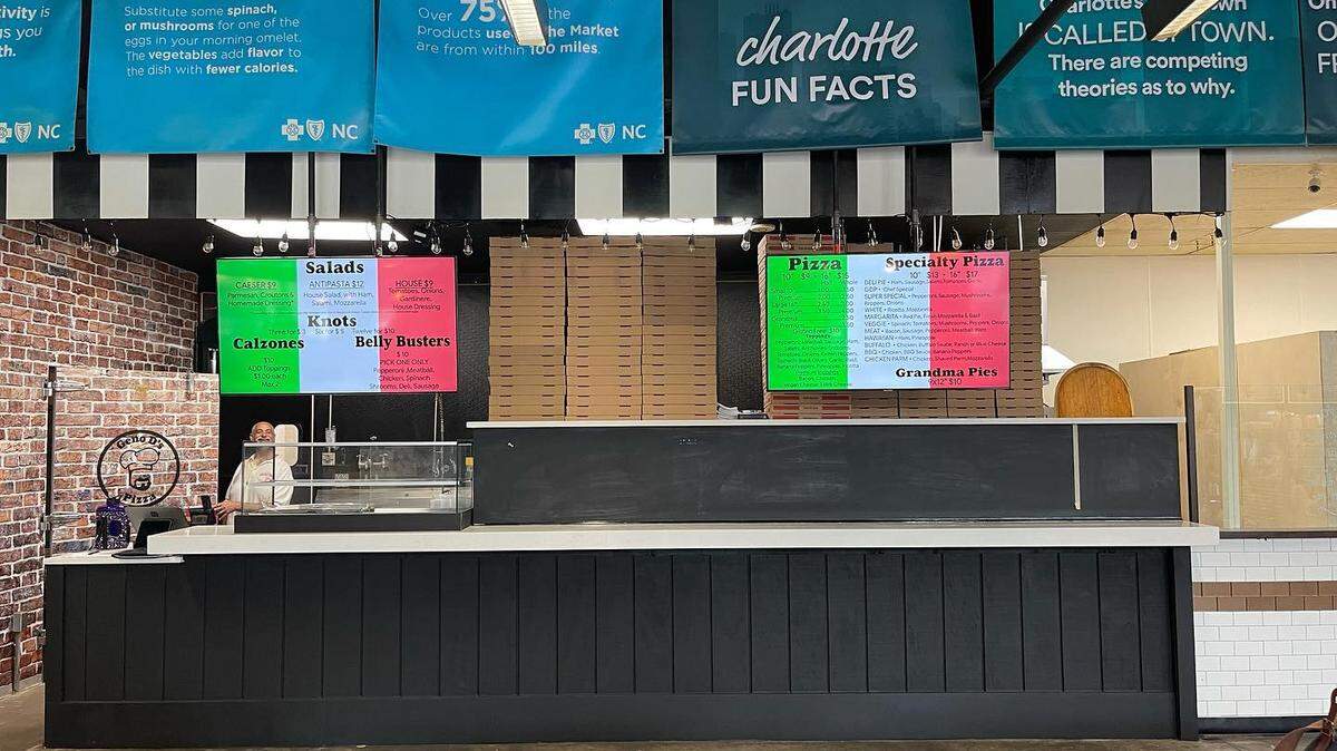 Geno D’s Pizza is opening in a 250-square-foot space at 7th Street Public Market in uptown Charlotte.  