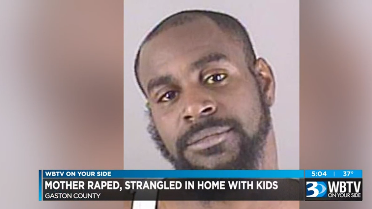 Deputy rescues woman from attacker. Omar Adams arrested in case, police say. WBTV screenshot