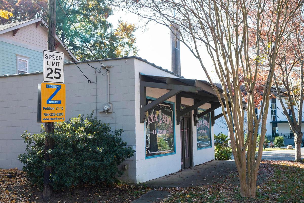 This 740-square-foot building in NoDa was going to become a soda shop, but those plans fell through. A Charlottean recently bought the property and is hoping to rezone it for mixed use while preserving the building.