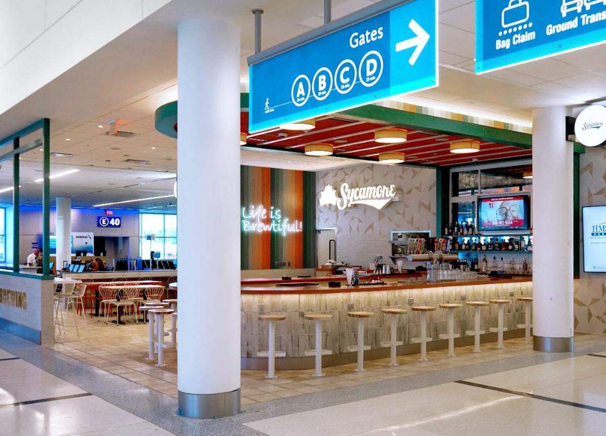 Sycamore Brewing’s new Charlotte Douglas International Airport location is now open in Concourse E.