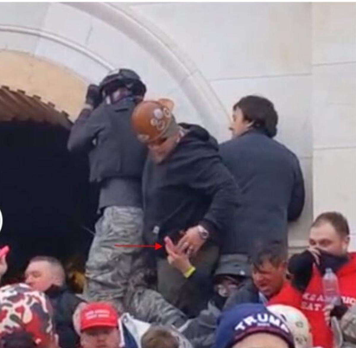 After crowd-surfing over a mob to the door of the U.S. Capitol on Jan. 6, 2021, James Mault of Fayetteville fired chemical sprays on police who were inside protecting the building. On Friday, July 15, 2022, the former Fort Bragg soldier was sentenced to 44 months in prison after pleading guilty to assaulting a police officer.