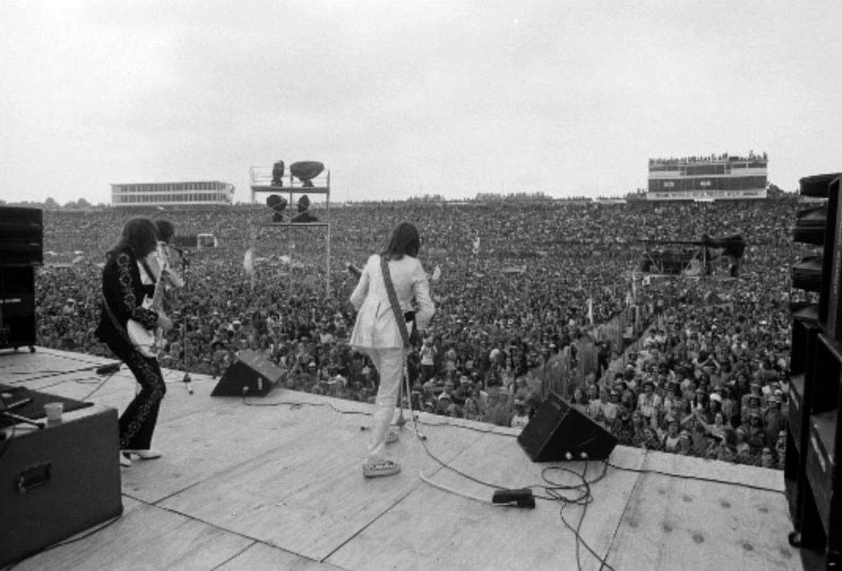 The view from the stage as Foghat put on a show for the masses. Courtesy of