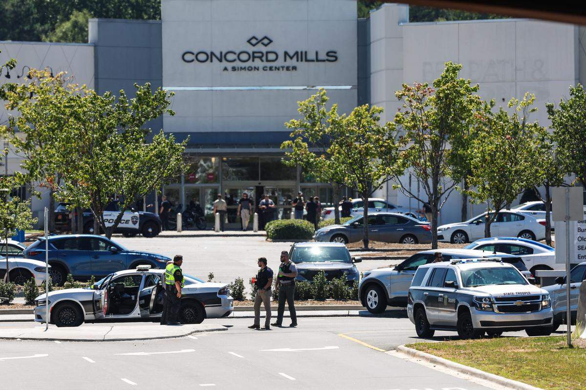 Concord Mills mall closed after officer-involved shooting on Wednesday, August 31, 2022, caused an evacuation and all entrances to the mall to be closed off.
