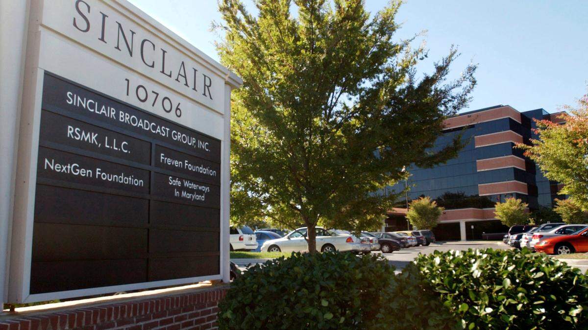 Sinclair Broadcast Group, Inc.'s headquarters in Hunt Valley, Md. The company forced its stations to read a script bashing "fake news."
