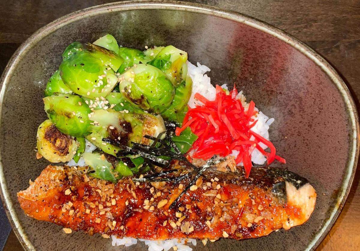 The Warmack’s Salmon Brussels Sprouts Bowl.