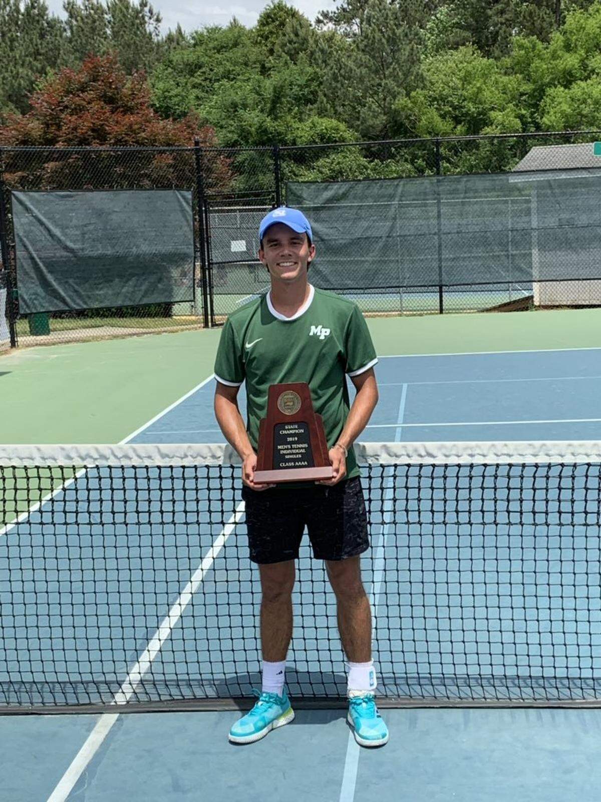 Myers Park’s Mark Dillon won the N.C. 4A state singles title Saturday.