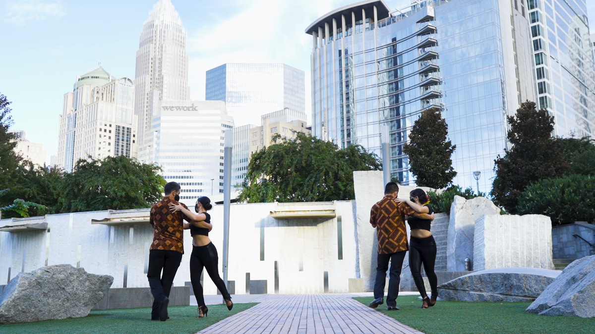 Jennifer Geyer, owner of Rumbao Latin Dance Company in Charlotte, said COVID-19 has changed nearly everything about how her students practice.
