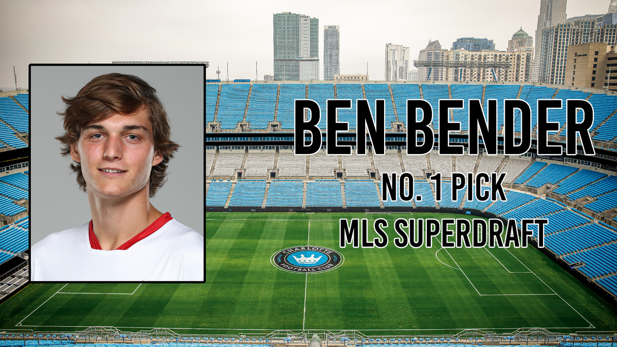 Charlotte selected Maryland sophomore Ben Bender as the No. 1 overall pick in the 2022 MLS SuperDraft.