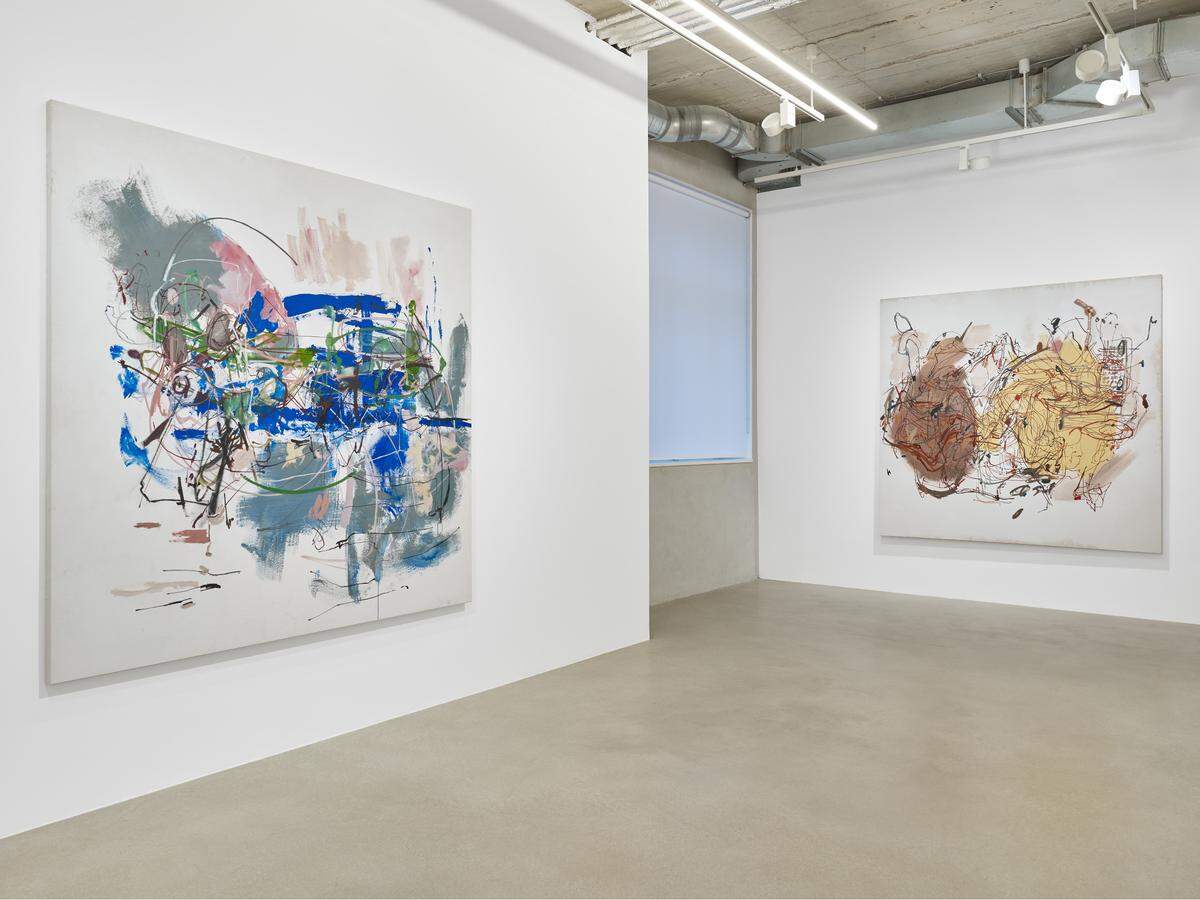 Two pieces of Carmen Neely’s artwork on display at Setareh Gallery in Düsseldorf, Germany earlier this year.