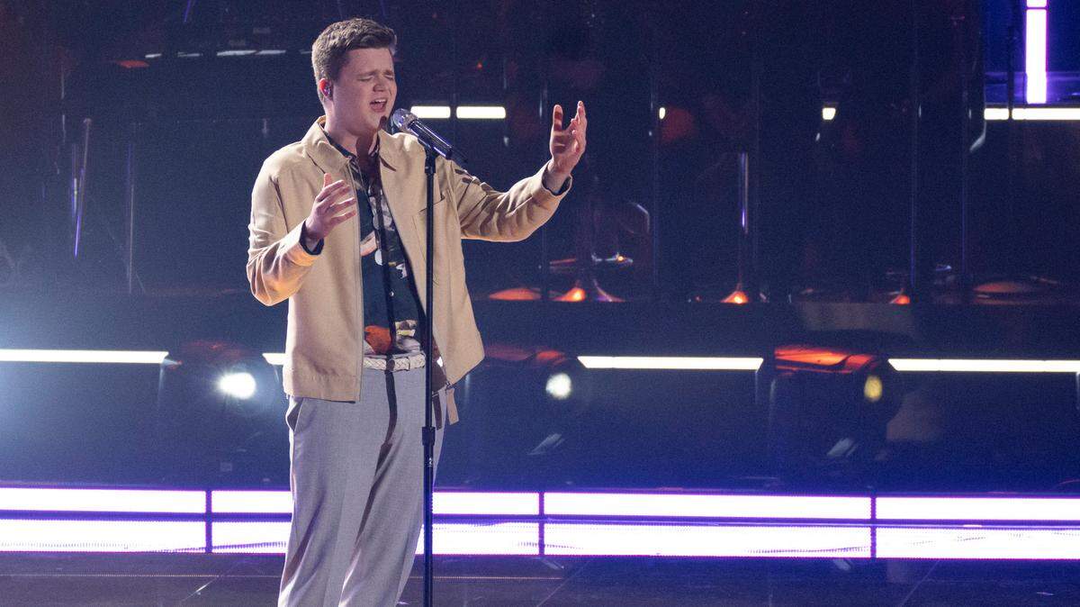 Josh King in the April 20 episode of “American Idol” on ABC.