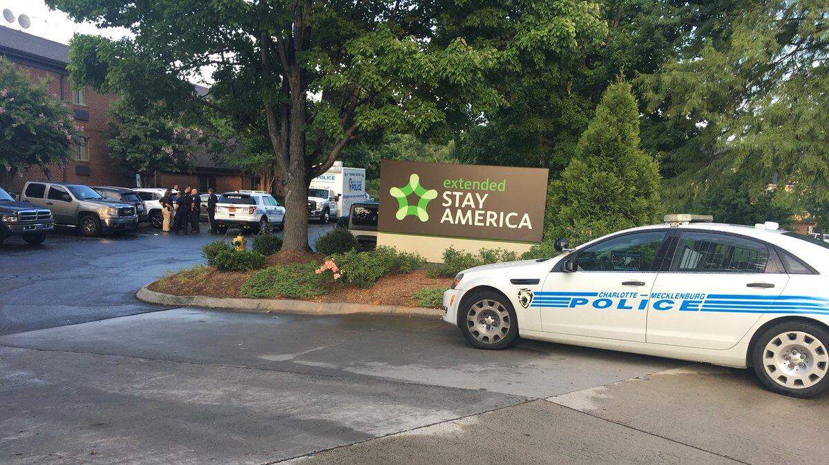 Charlotte-Mecklenburg police are investigating a homicide Saturday at a Charlotte extended-stay hotel.