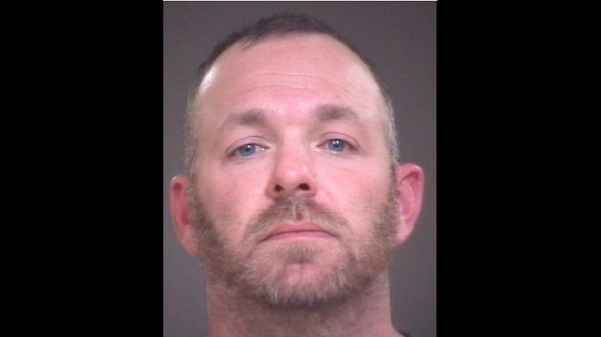 Justin Kyle Ray, 36, of Lincolnton, is accused of striking a teacher Saturday at West Lincoln High. Lincoln County Sheriff’s Office photo/WBTV