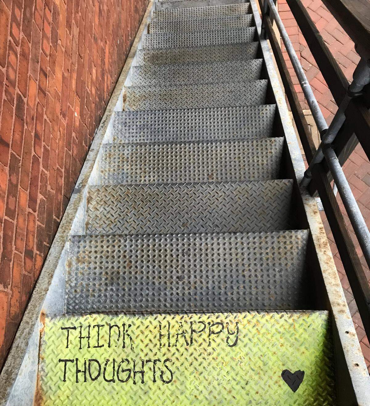NoDa Yoga’s Davidson Street location involved a trek up and back down metal stairs.