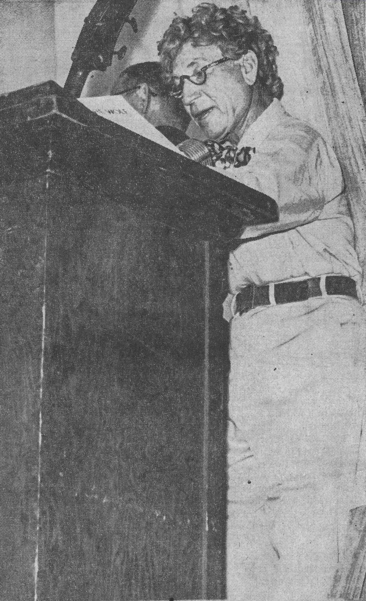 Harpo Marx at the March 20, 1964 benefit concert for the Riverside, California, symphony. Harpo was narrating “Peter and the Wolf,” with a libretto he wrote with brother Groucho. This was the only time he allowed himself to be recorded in character. The album “Harpo Speaks! The Riverside Symphony Concert” is being released by Ramseur Records of Davidson on June 5, 2026.