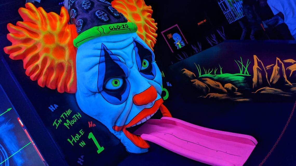 Monster Mini Golf location offers indoor entertainment, including arcade games, mini bowling, a laser maze and miniature golf.