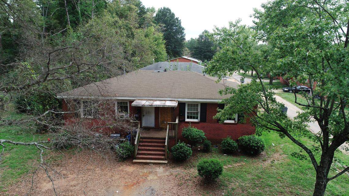 Curtis Simpson said his family lived in a motel until they moved into a duplex in east Charlotte three years ago. Simpson said the conditions inside the home aggravate his son’s asthma, but he can’t move because of a lack of affordable housing in Charlotte.