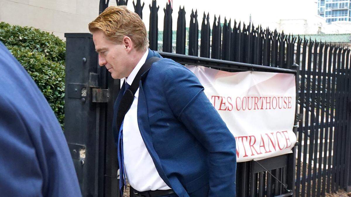 Greg Lindberg enters the federal courthouse in Charlotte last week. He was convicted Thursday of trying to bribe NC insurance commissioner Mike Causey. Causey reported it to the FBI and then wore a recording device that captured hours of conversations between him, Lindberg and others.