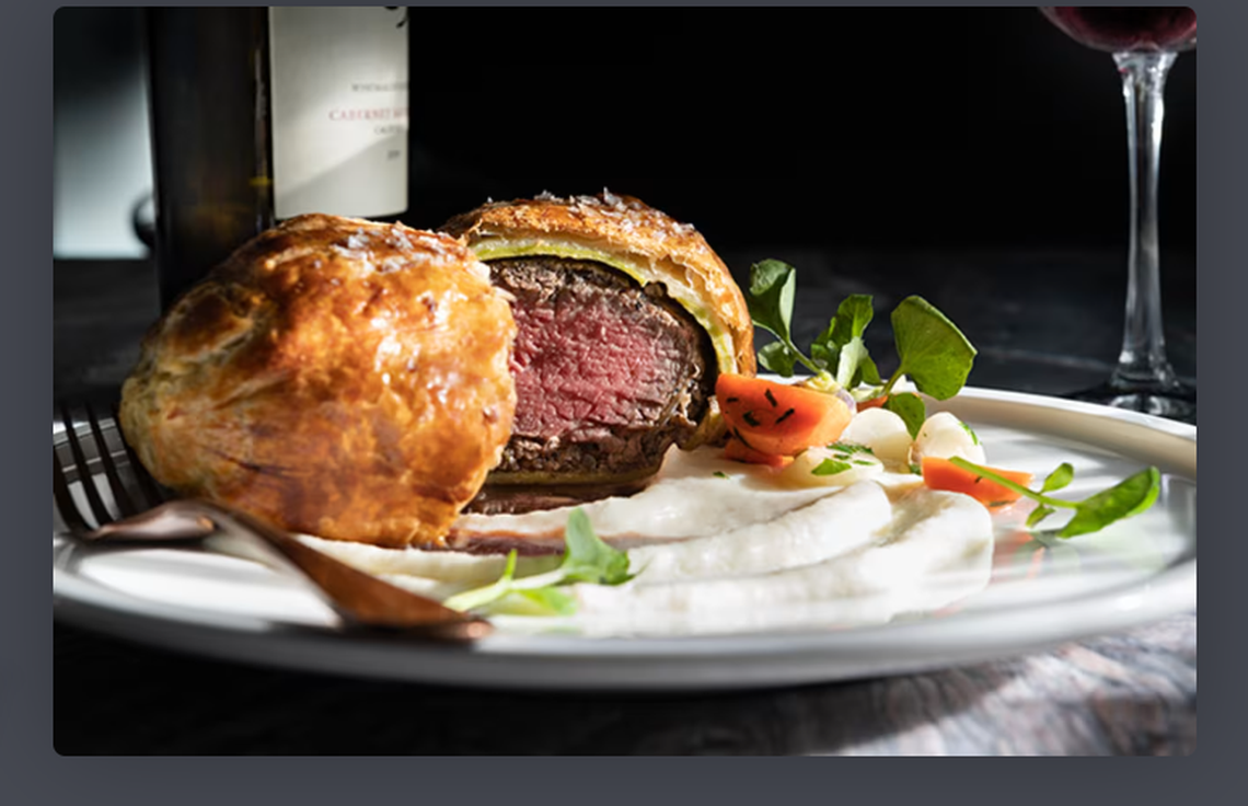 Beef Wellington is a featured entree at celebrity chef Gordon Ramsay’s Ramsay’s Kitchen restaurants.
