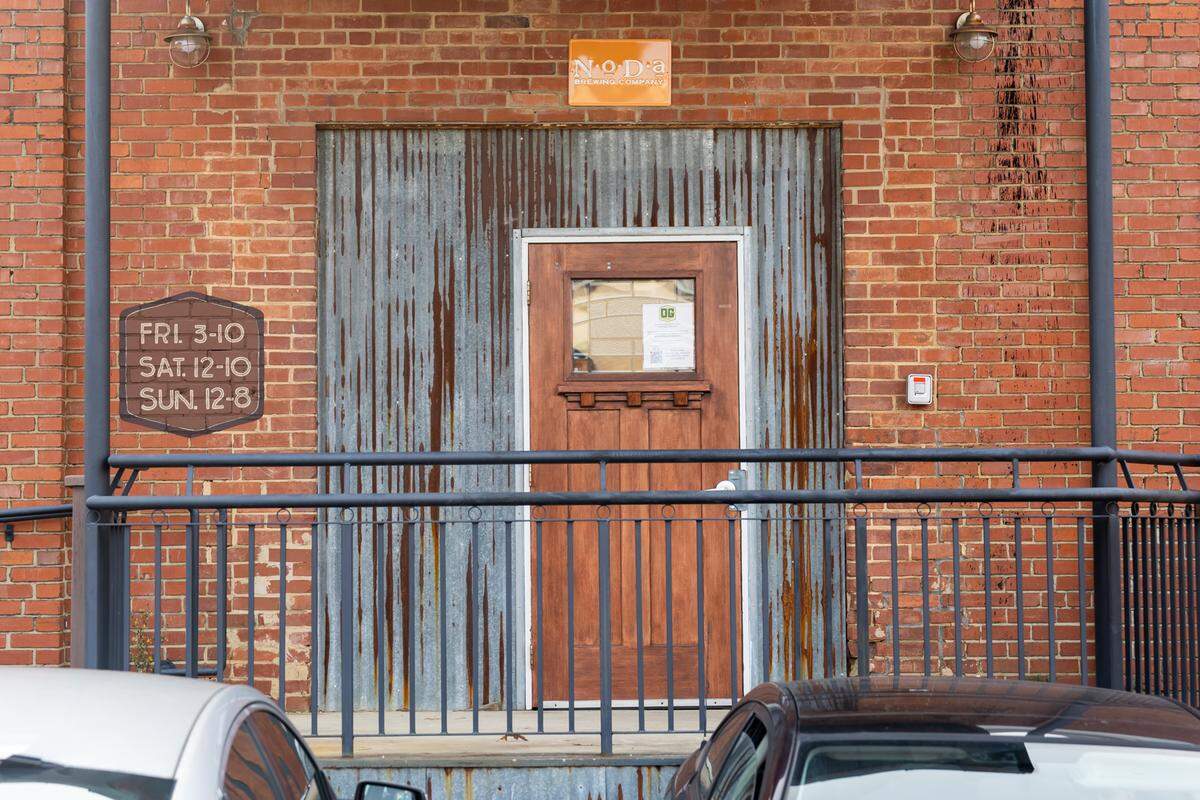 Outside NoDa Brewing Company on North Davidson Street.