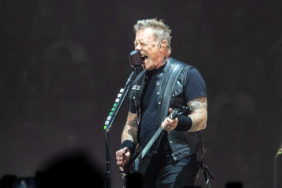 James Hetfield of Metallica, photographed in Charlotte in 2018.