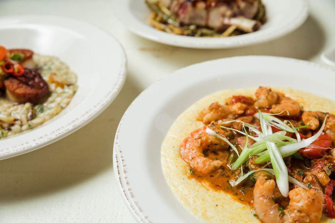 Enjoy comfort-food favorites such as shrimp and grits at Dogwood Southern Table & Bar this Easter.