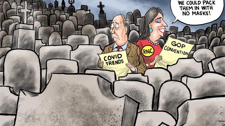 Kevin Siers cartoon: The Republican Convention moves on