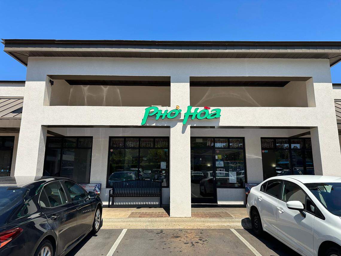 A prime parking spot in front of Pho Hoa, a Vietnamese restaurant in Plaza Midwood.